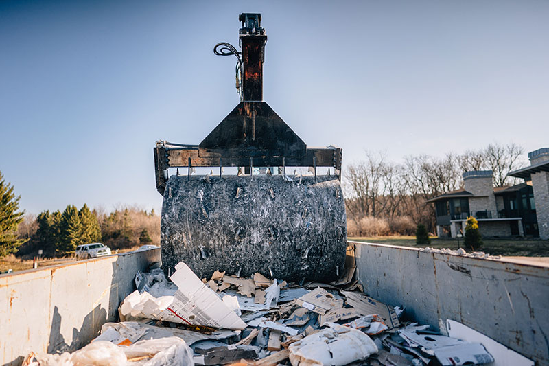 Dumpster Trash Compactor and Smashing